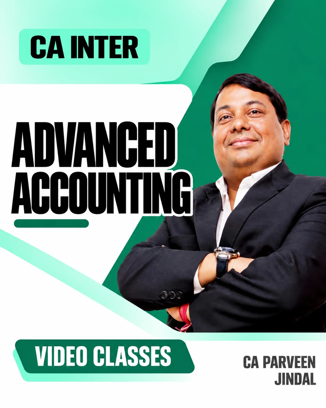 CA Inter Advanced Accounts Video Classes by CA Parveen Jindal video class cover