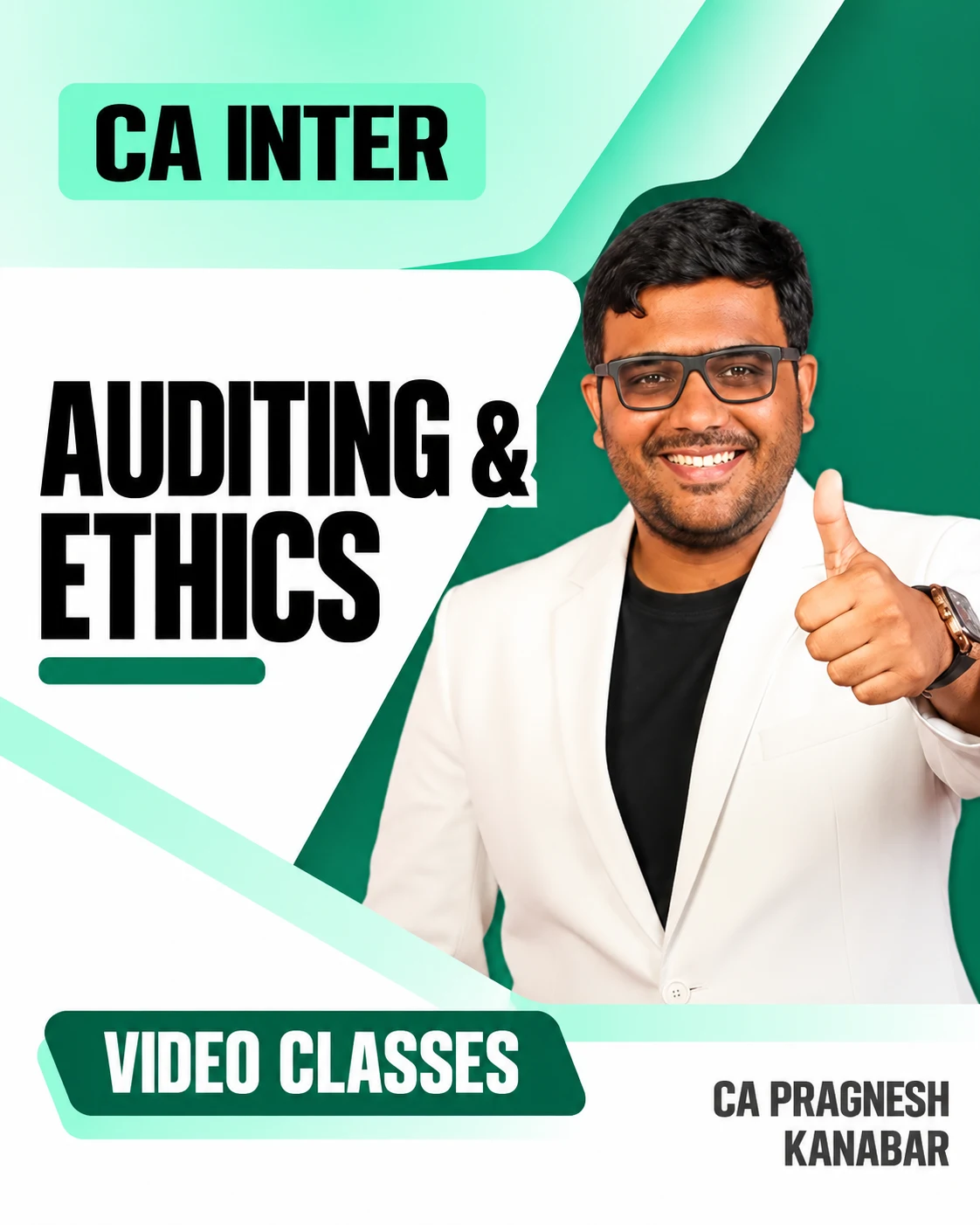CA Inter Auditing & Ethics Video Classes by CA Pragnesh Kanabar video class cover